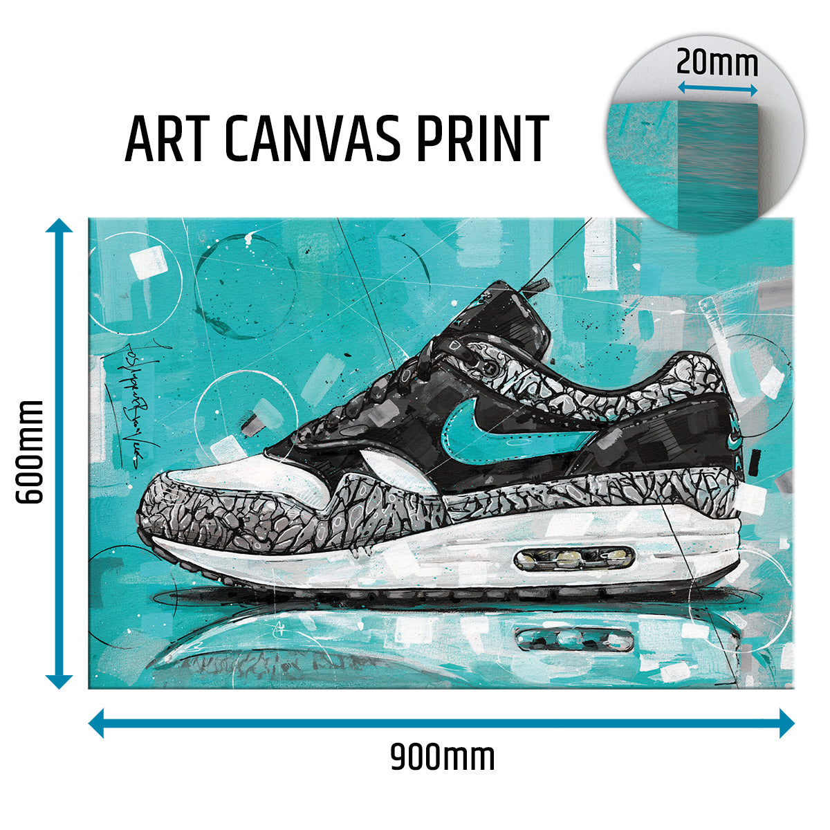 Nike Air Max 1 atmos elephant canvas