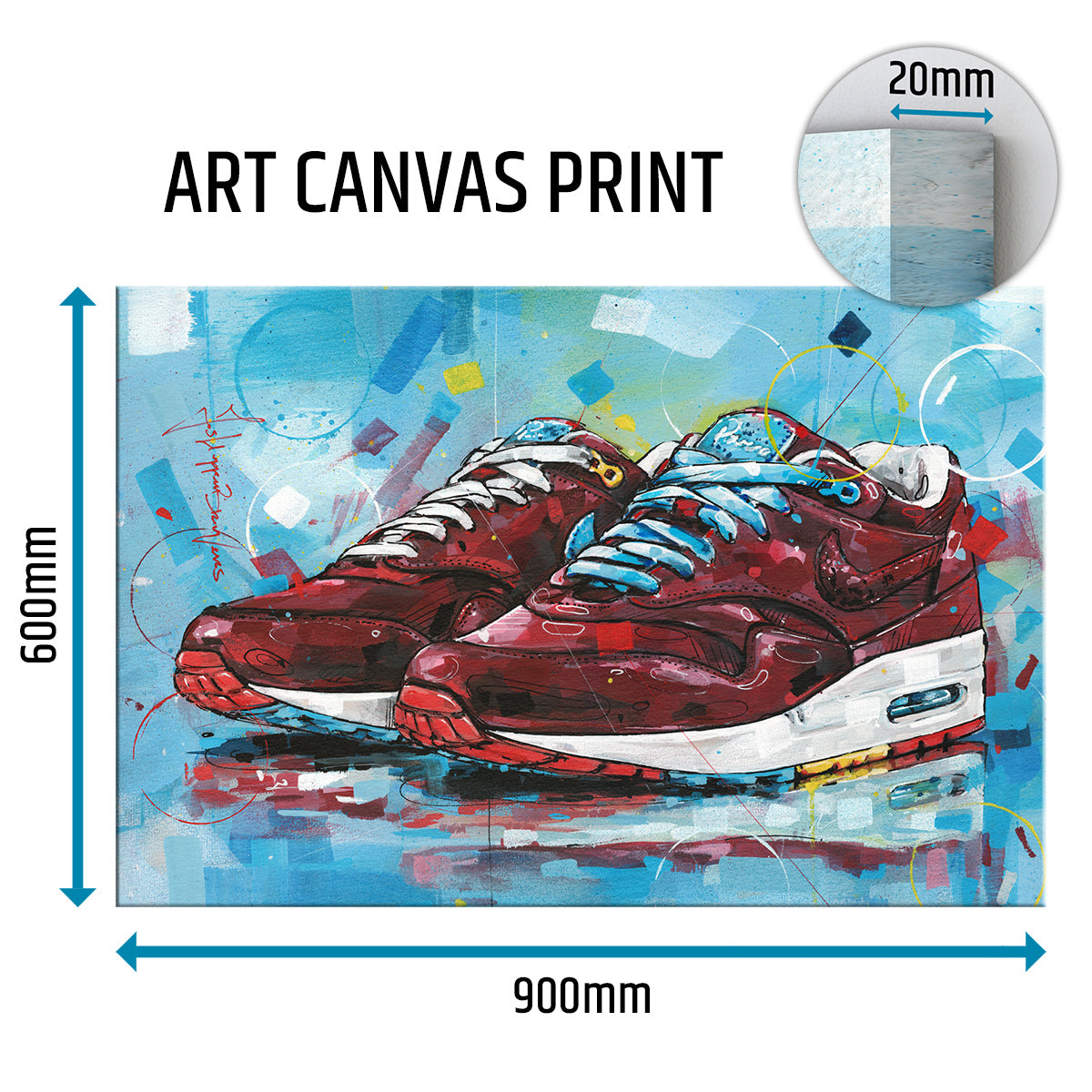 Nike Air Max 1 Parra cherrywood canvas