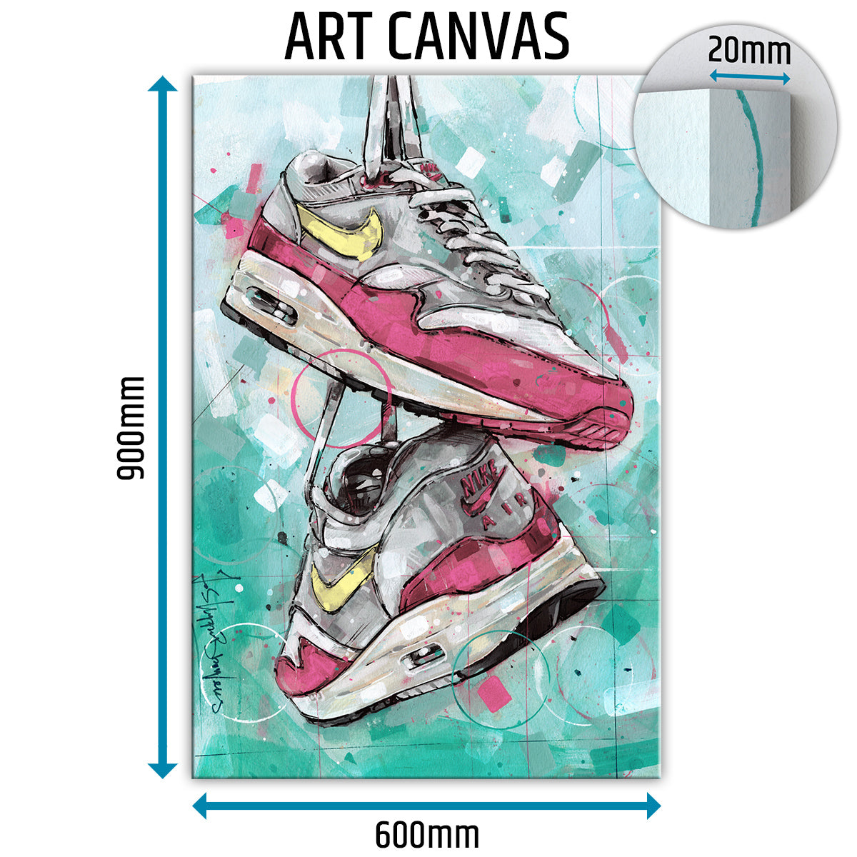 Nike Air Max 1 pink canvas