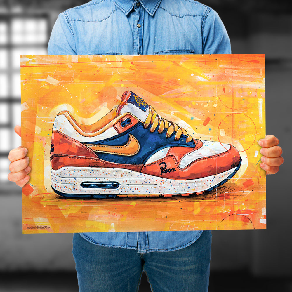 Nike Air Max 1 Parra Albert Heijn imprimé 70x50 cm