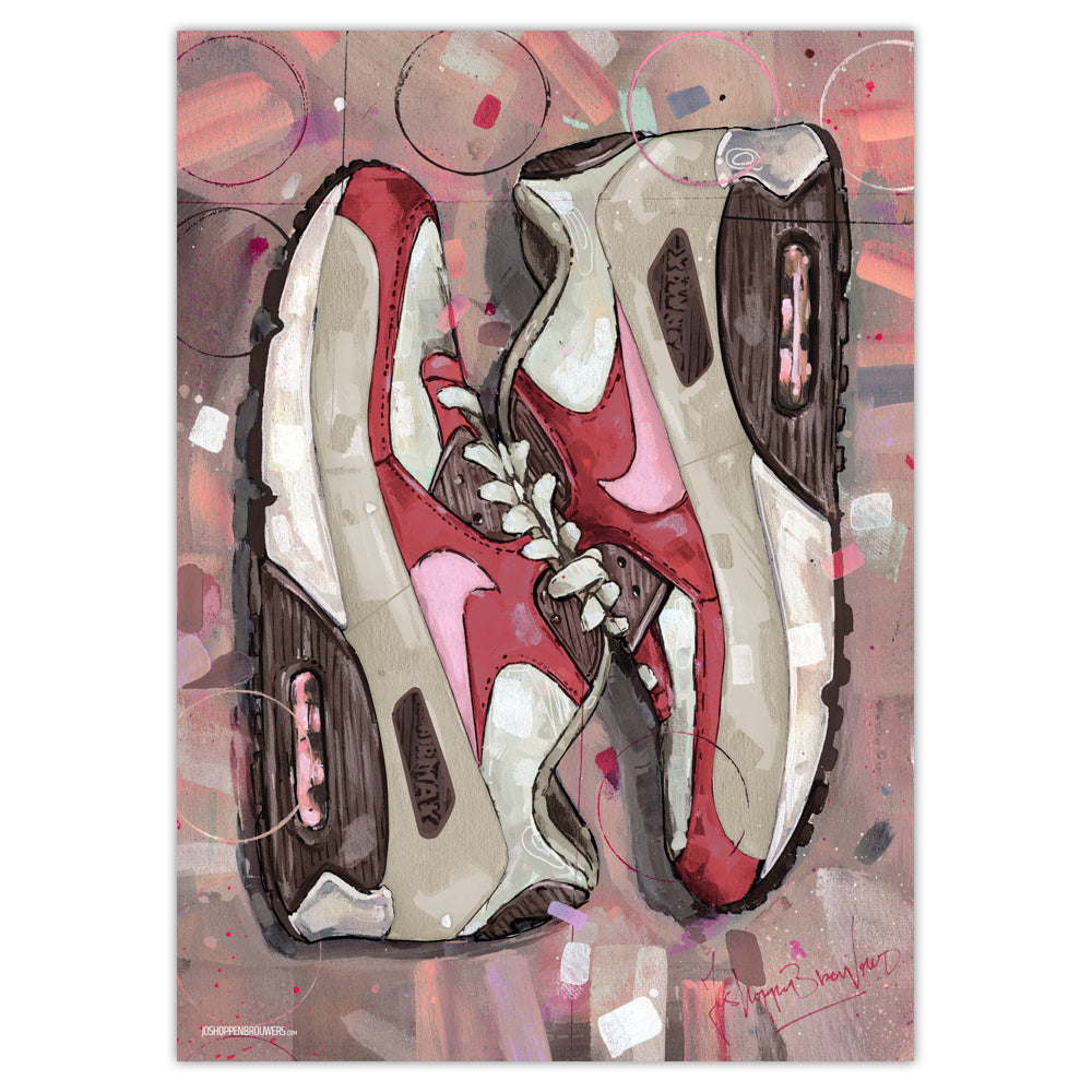 Nike Air Max 90 Bacon Druck 50x70 cm