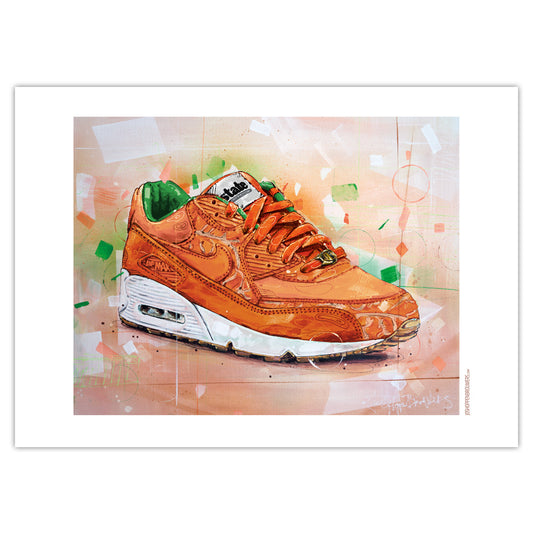 Nike Air Max 90 Homegrown state magazine Druck