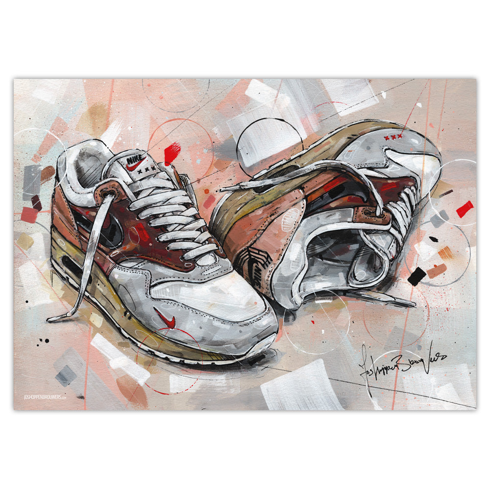 Nike Air Max 1 Amsterdam print 70x50 cm