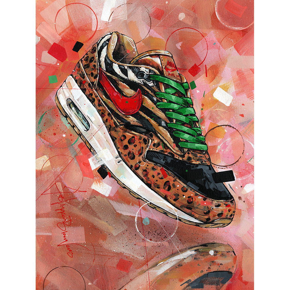 Nike Air Max 1 Animal pack 2.0 peinture 30x40 cm