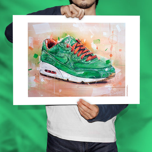 Nike Air Max 90 Homegrown print 70x50 cm