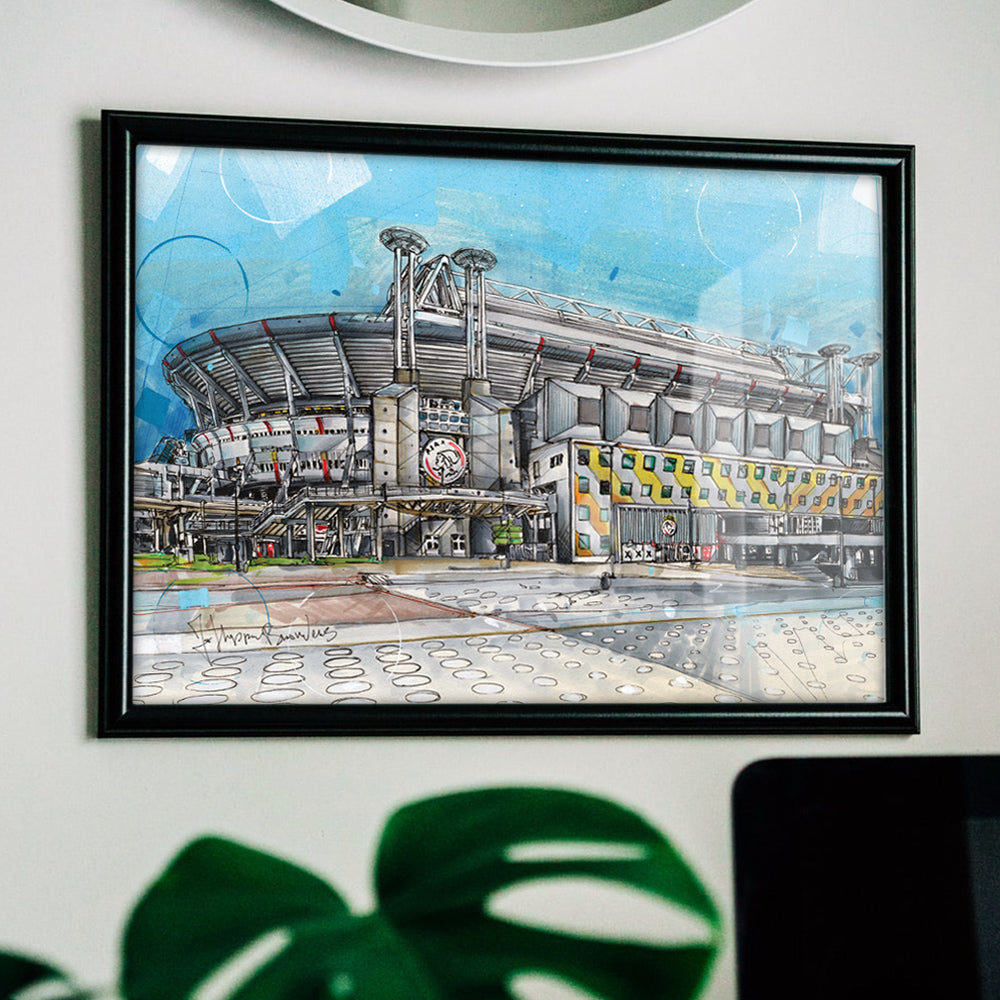 Amsterdam soccerstadium print 42x29,7 cm (A3)