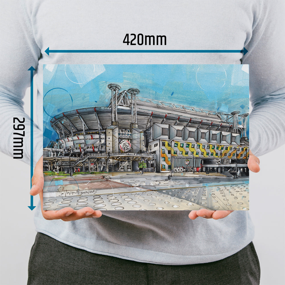 Amsterdam soccerstadium print 42x29,7 cm (A3)