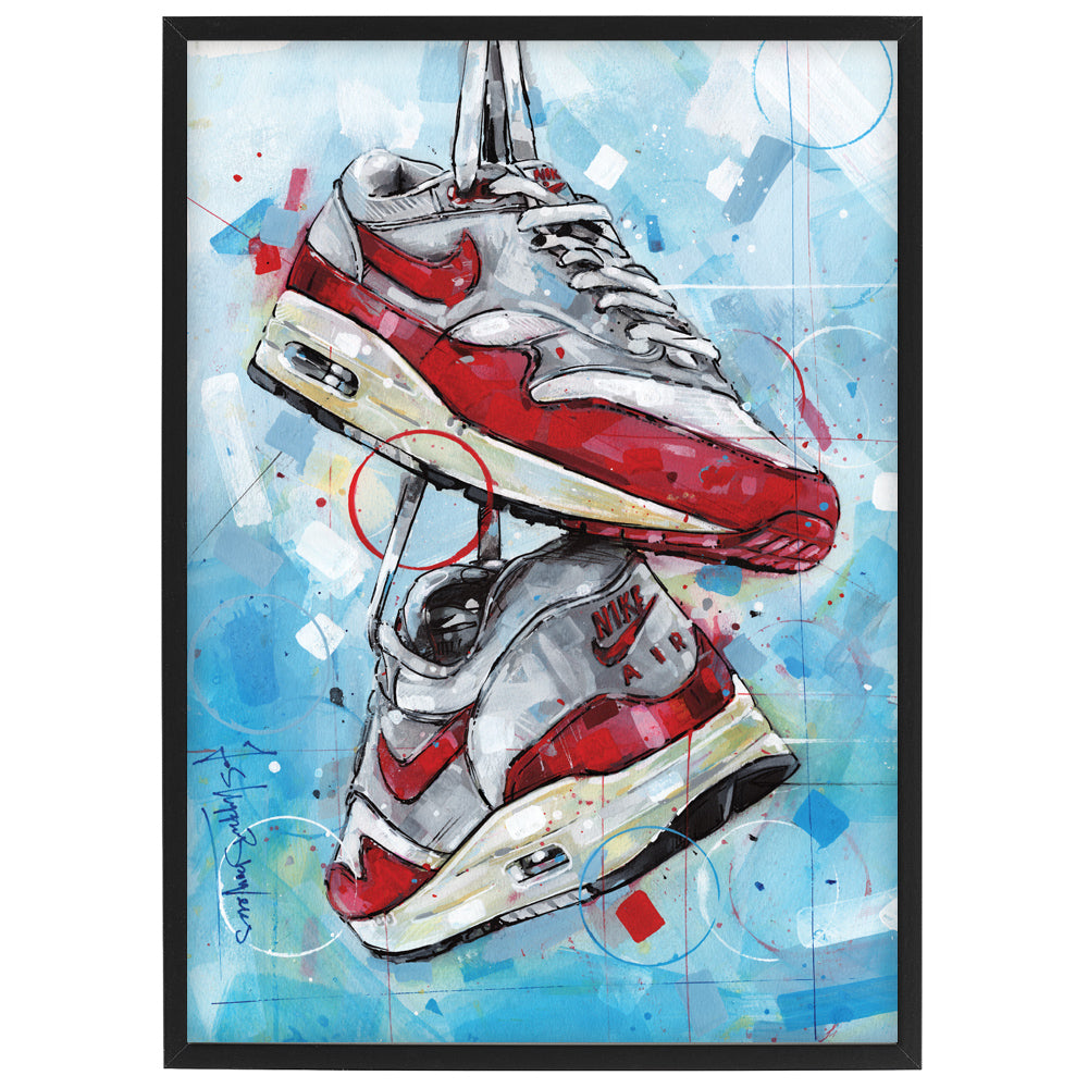 Nike Air Max 1 OG red estampada