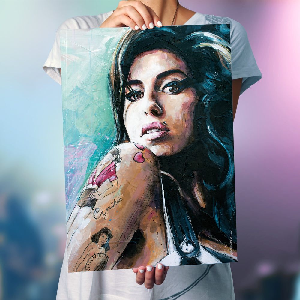 Amy Winehouse 03 imprimé 50x70 cm