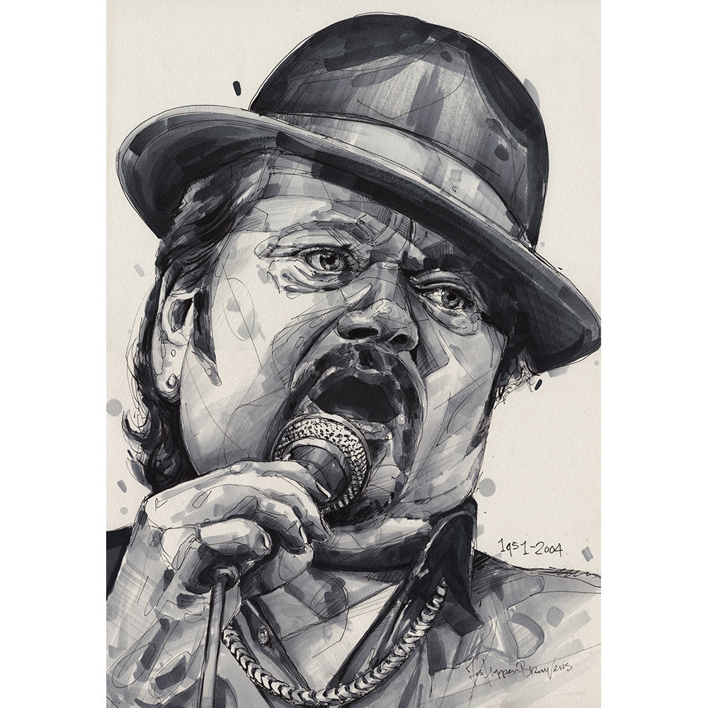 André Hazes Malerei 28x42 cm