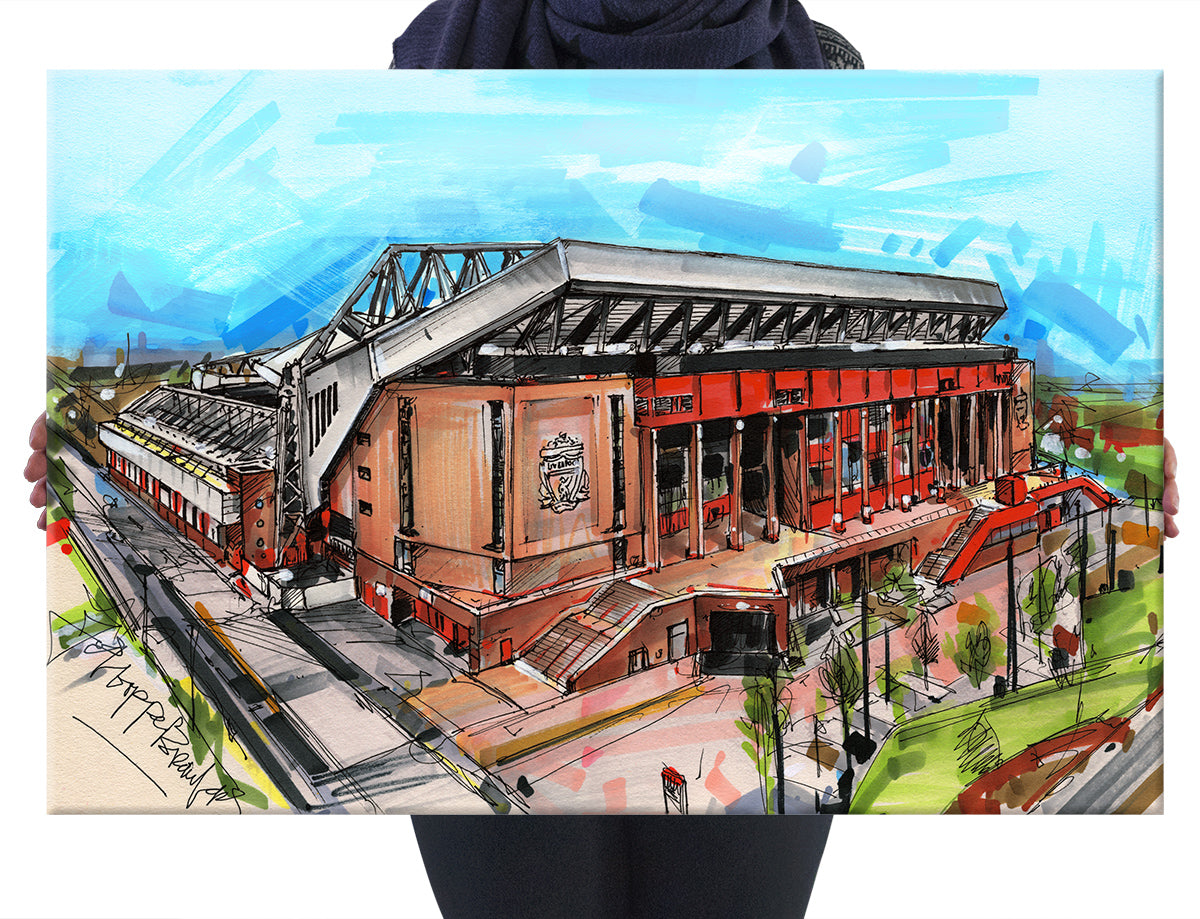 Stade de football de Liverpool toile