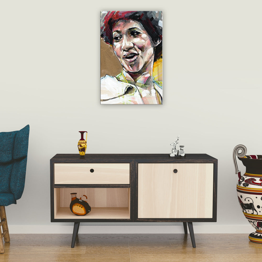 Aretha Franklin lienzo 40x60 cm