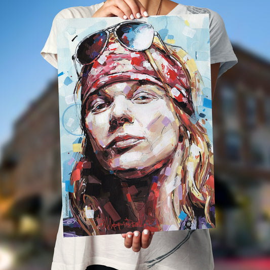 Axl Rose imprimé 50x70 cm