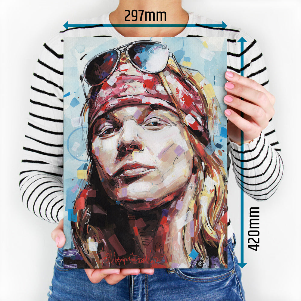 Axl Rose estampado 29,7x42 cm (A3)