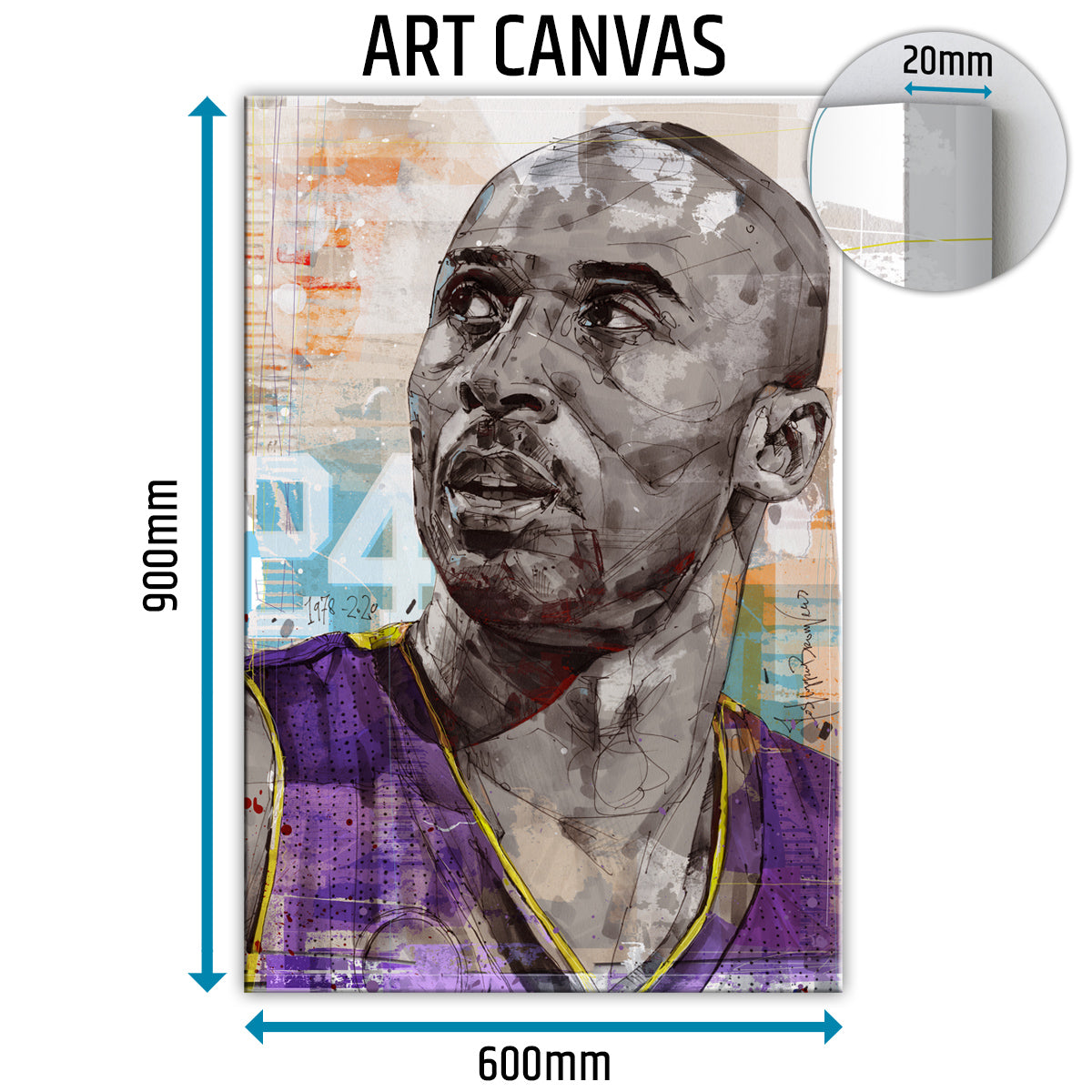 Kobe Bryant 01 canvas