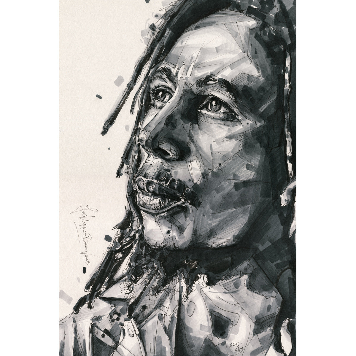 Bob Marley 03 Leinwand 40x60 cm