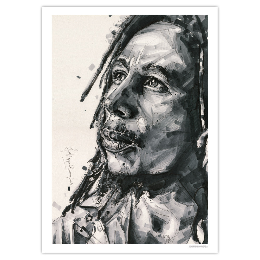 Bob Marley 03 print 50x70 cm