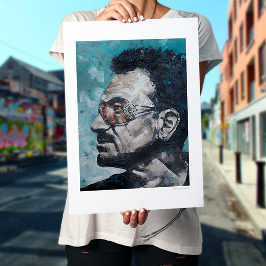 Bono U2 imprimé 50x70 cm