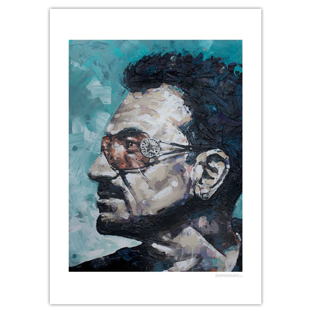 Bono U2 print 50x70 cm