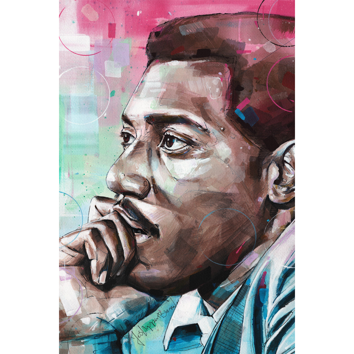 Otis Redding toile 40x60 cm