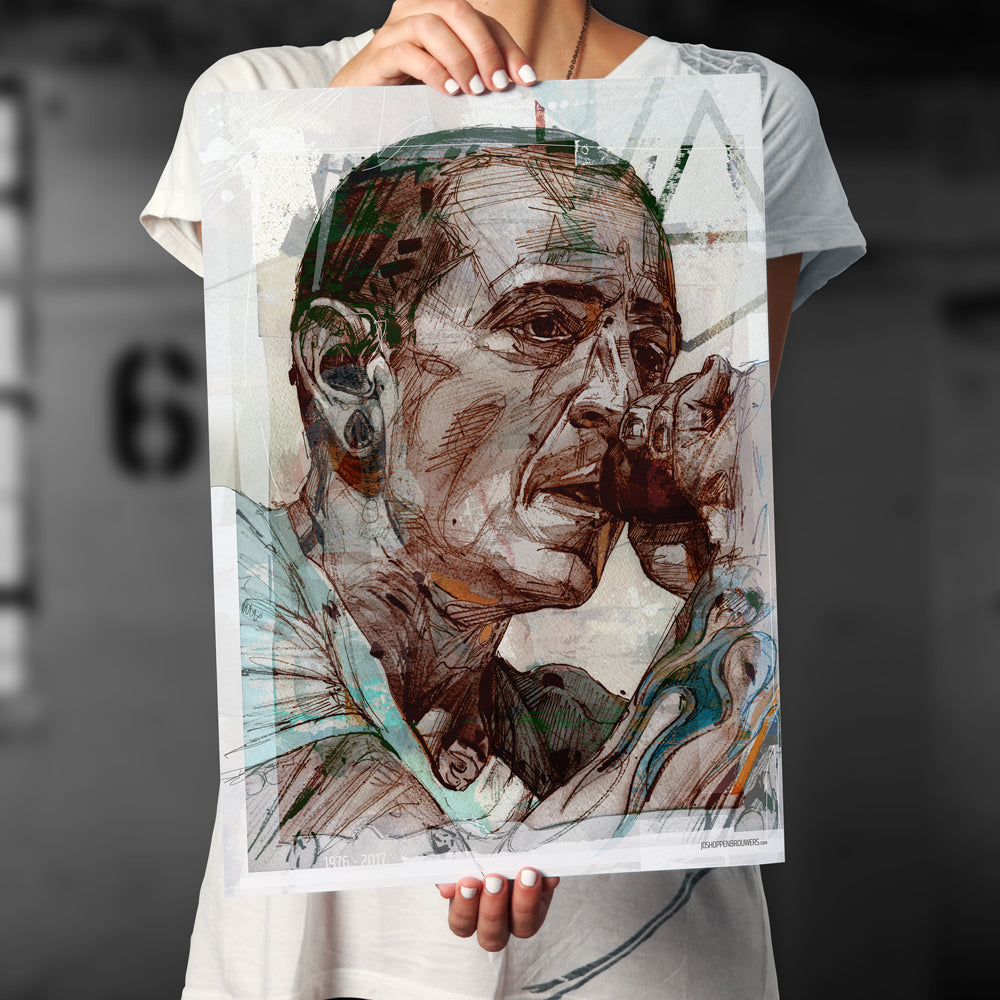 Chester Bennington estampado 50x70 cm