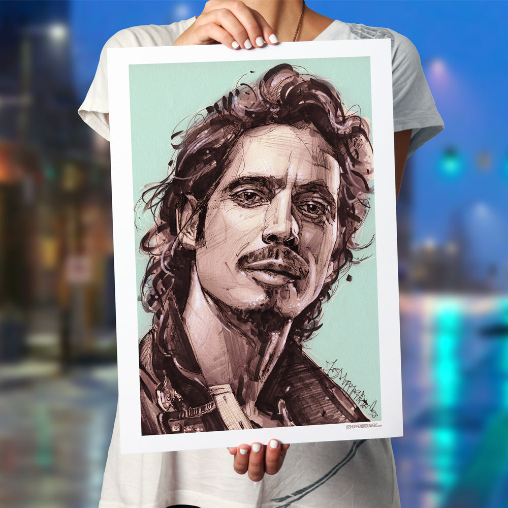 Chris Cornell estampado 50x70 cm