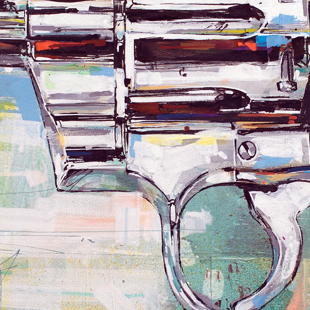 Revolver (Colt Python) print 70x50 cm