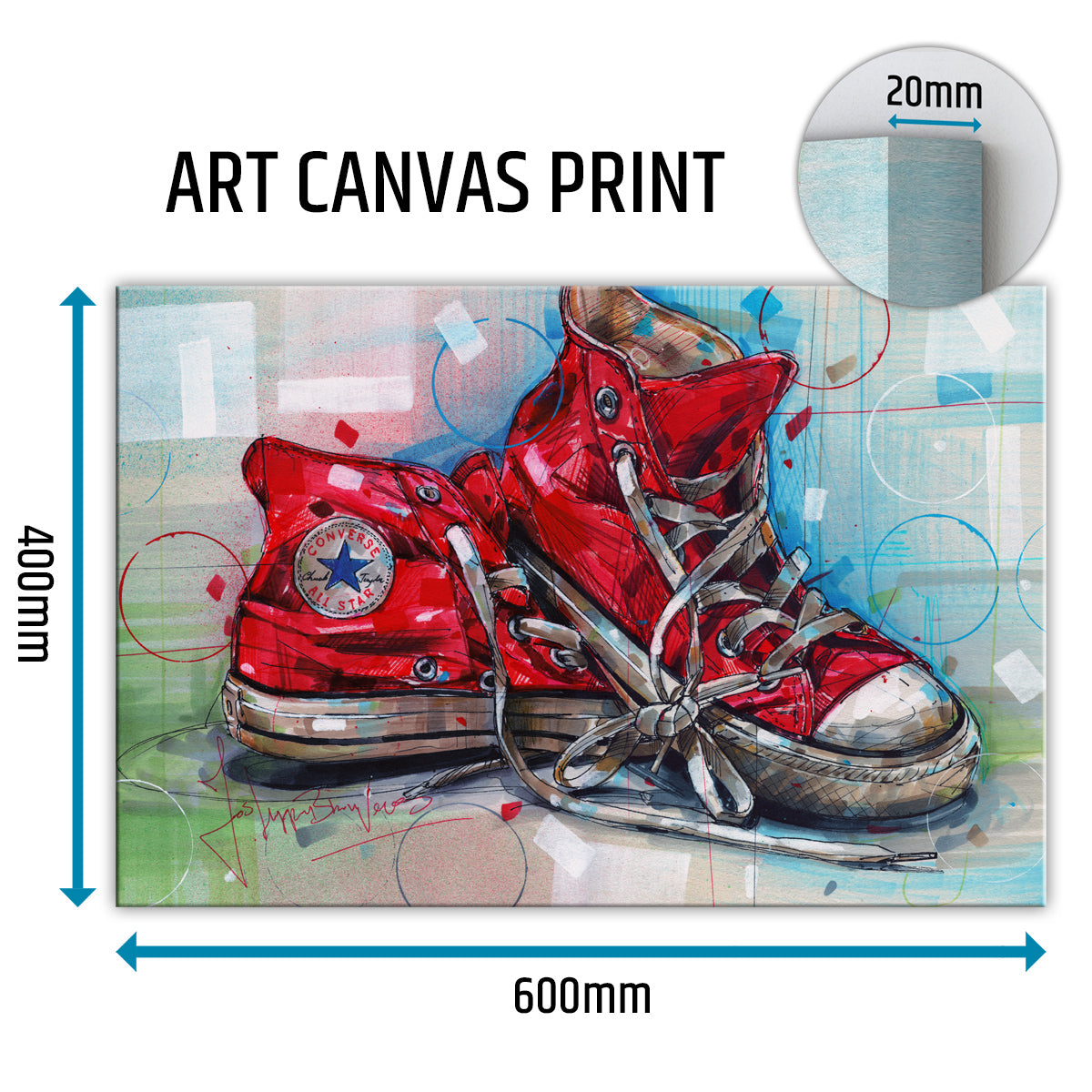 Converse All Star sneaker canvas 60x40 cm