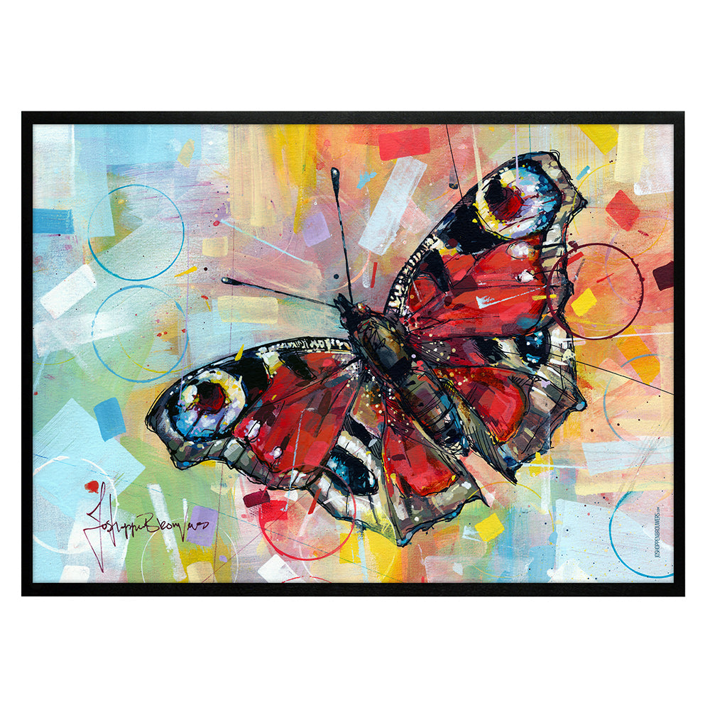 Dagpauwoog vlinder print