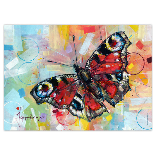 Dagpauwoog vlinder print