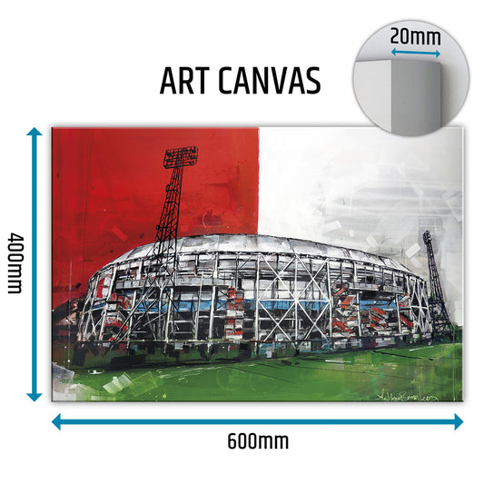 Rotterdam Fußballstadion Leinwand 60x40 cm