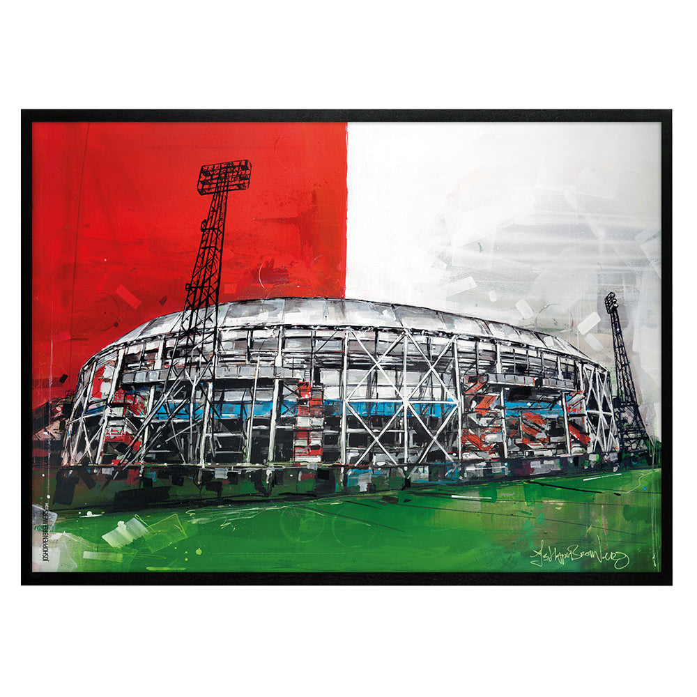 Rotterdam voetbalstadion art print