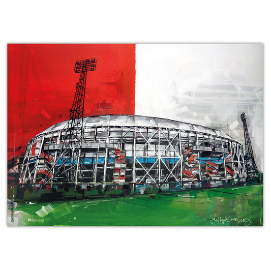 Rotterdam voetbalstadion art print