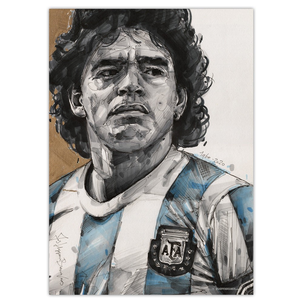 Diego Maradona 02 art print