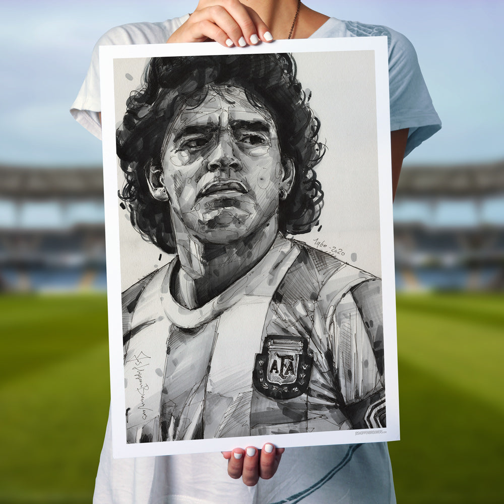 Diego Maradona 01 print 50x70 cm