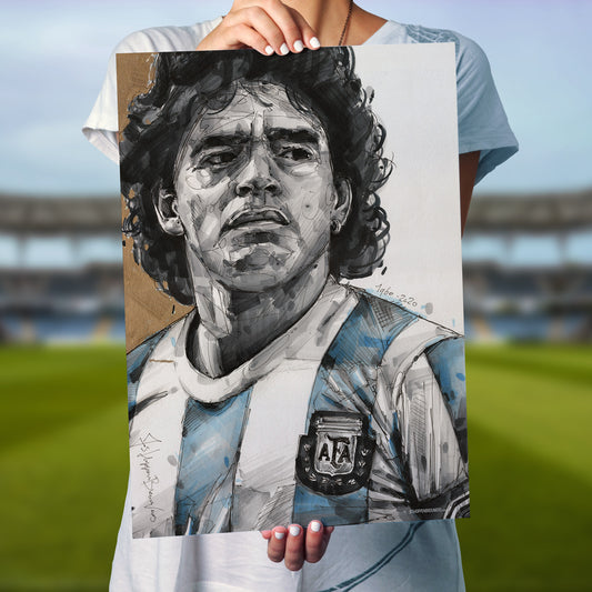 Diego Maradona 03 print 50x70 cm