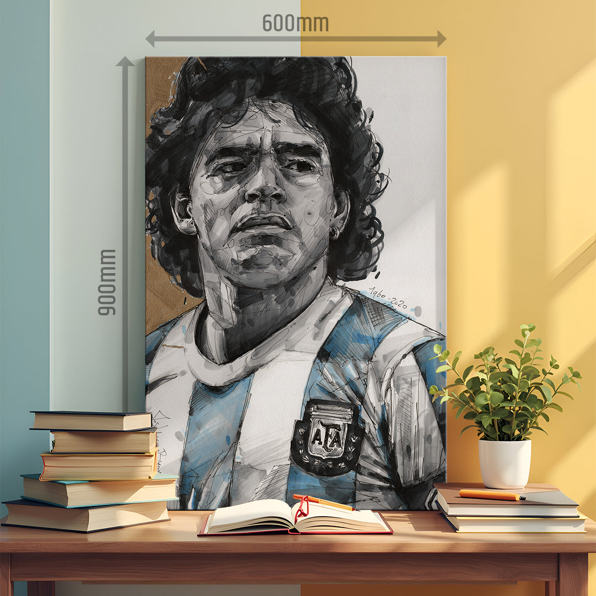 Diego Maradona toile 
