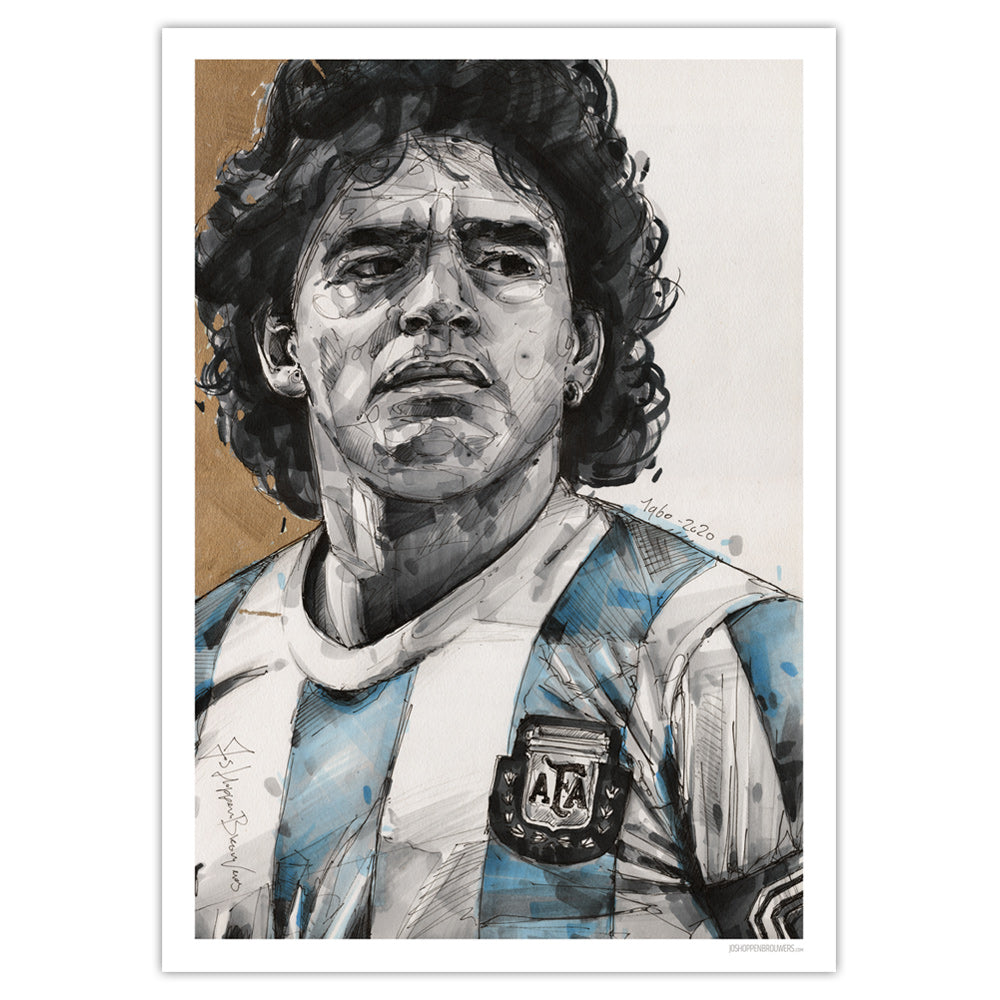 Diego Maradona 02 art print