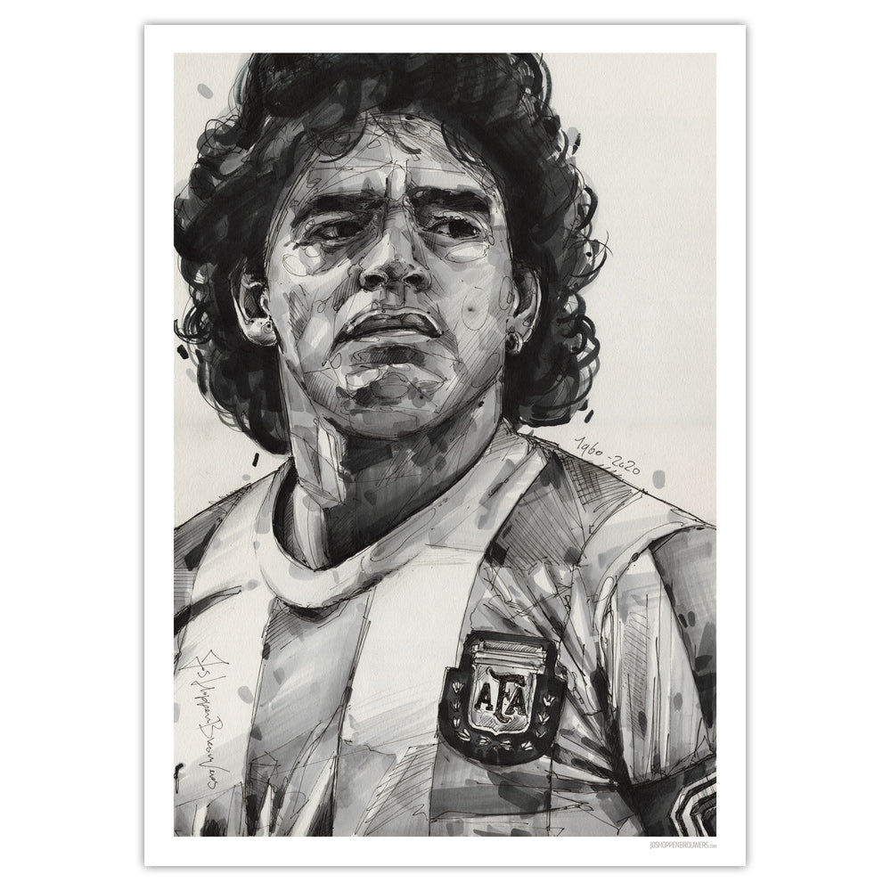 Diego Maradona 01 print 50x70 cm