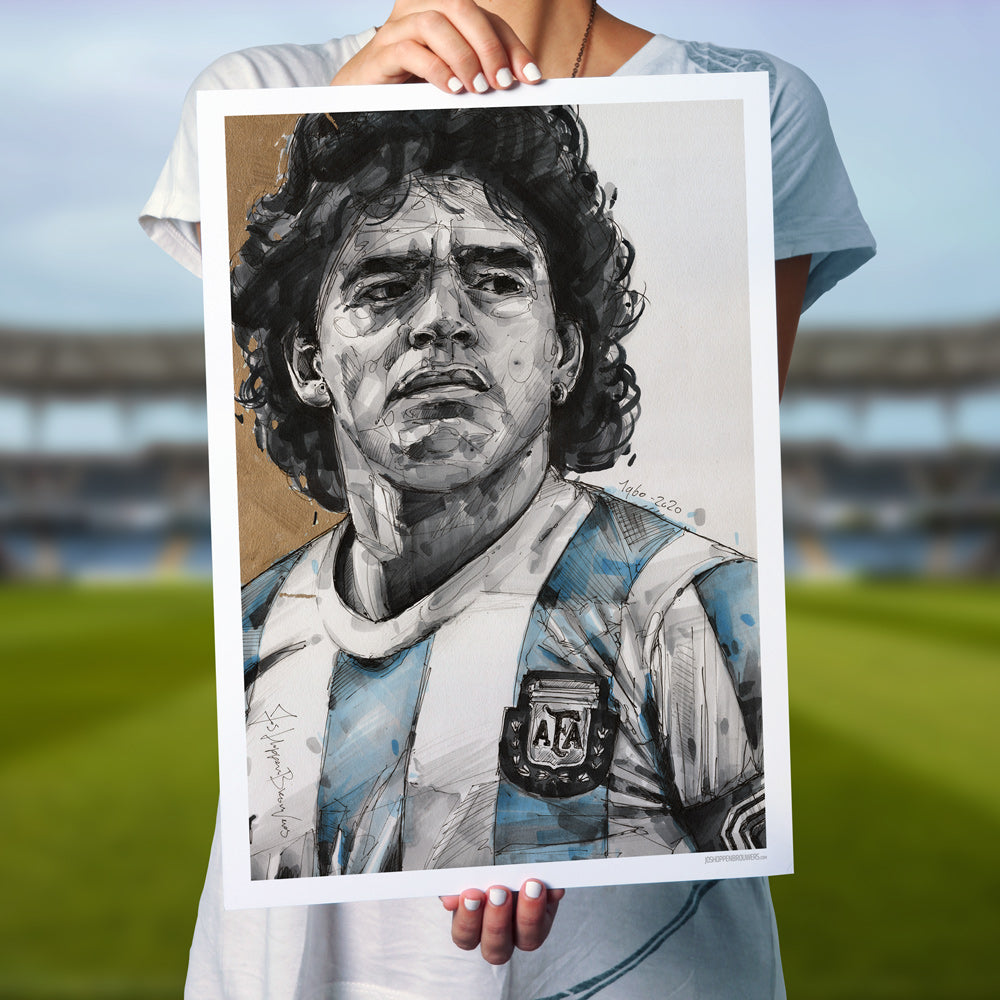 Diego Maradona 02 print 50x70 cm