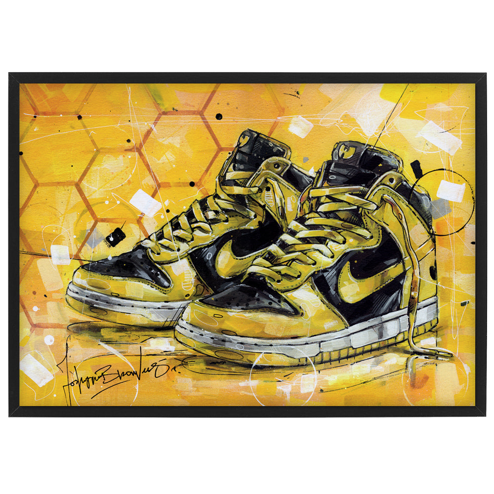 Nike Dunk high honingraat print