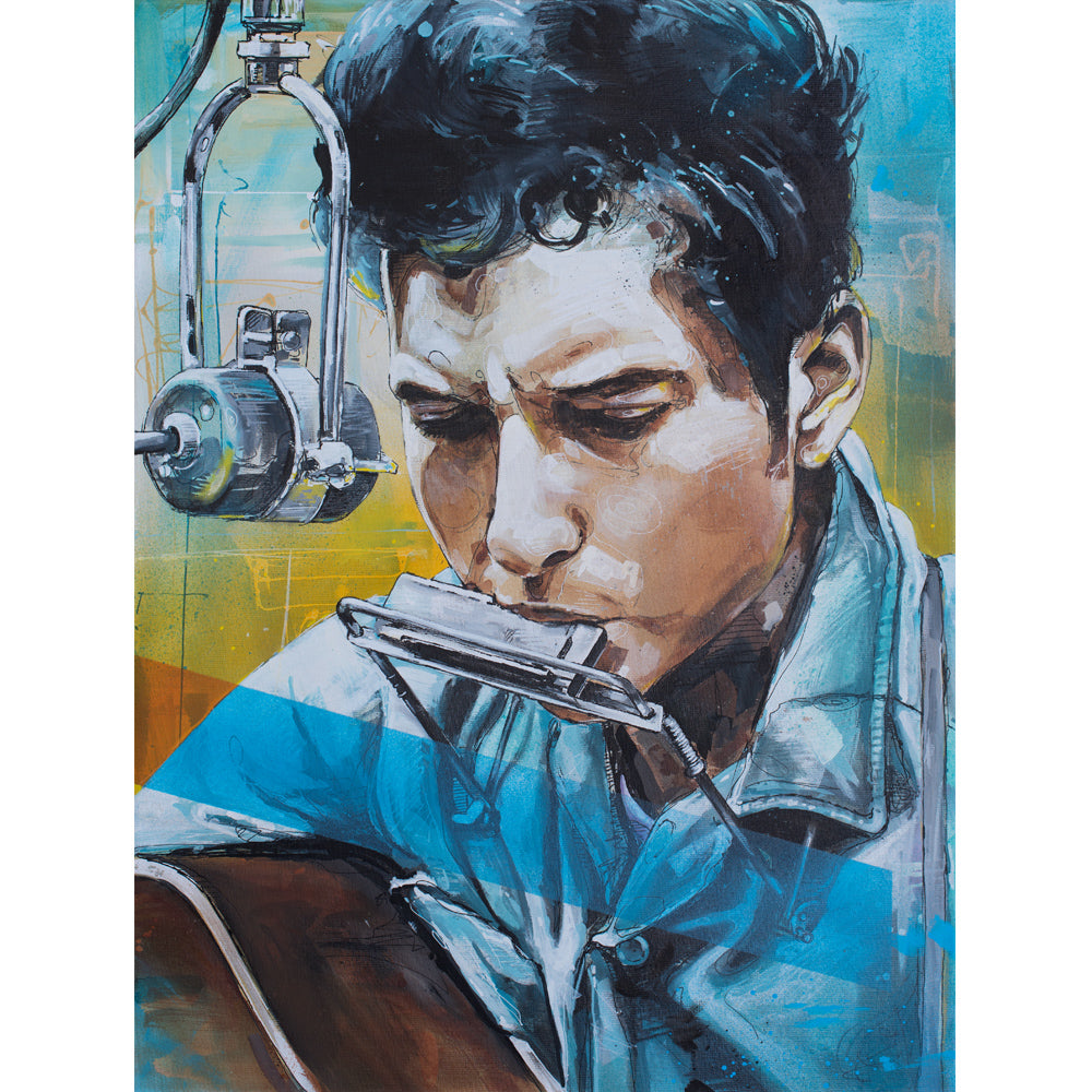 Bob Dylan peinture 60x80 cm