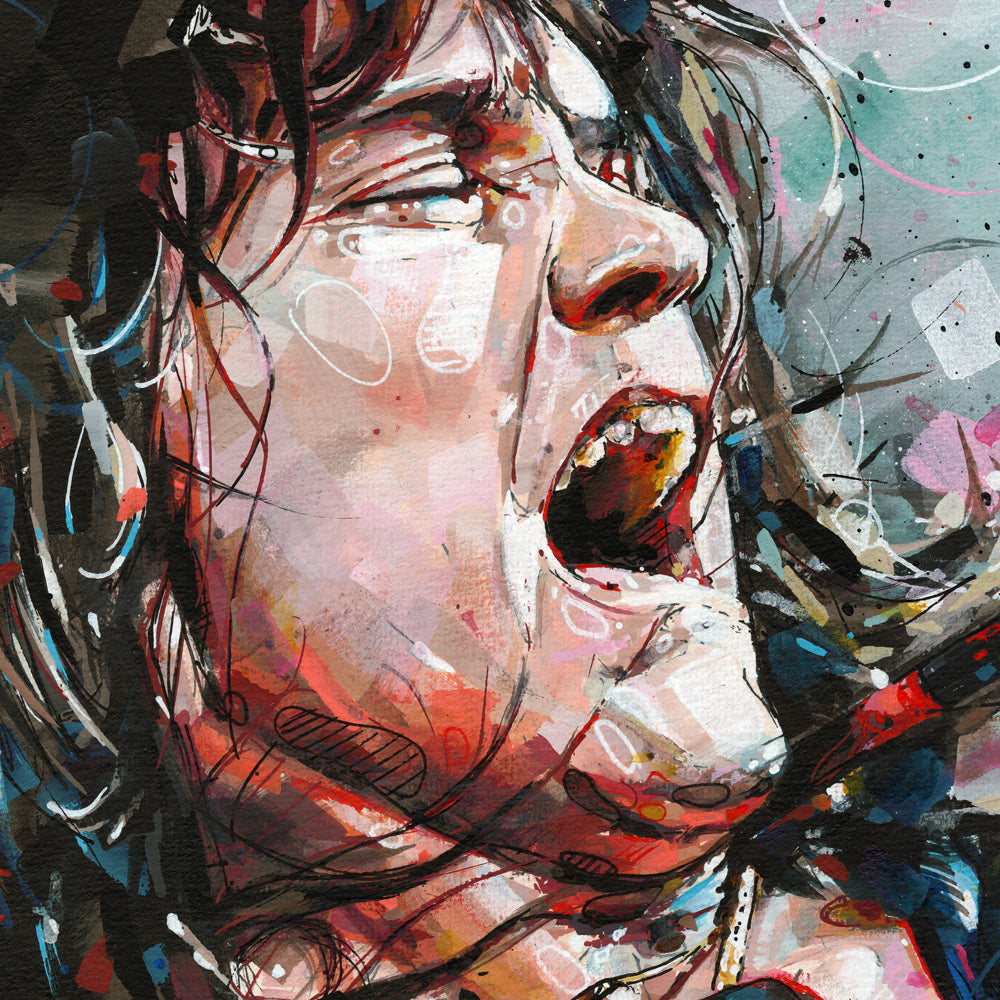 Eddie van Halen pintura 40x30 cm (VENDIDO)