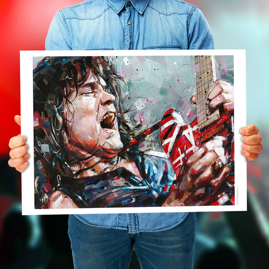 Eddie van Halen Druck 70x50 cm