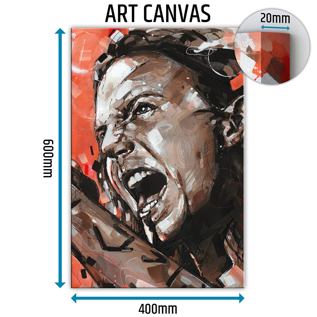 Eddie Vedder 01 Leinwand 40x60 cm