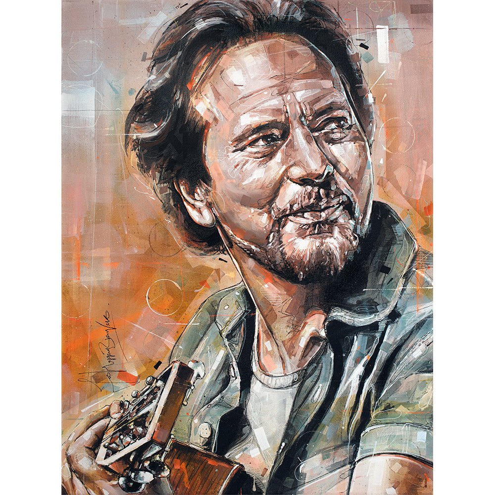 Eddie Vedder schilderij 60x80 cm