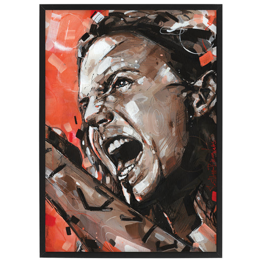 Eddie Vedder 01 print 29,7x42 cm (A3) - ingelijst & gesigneerd