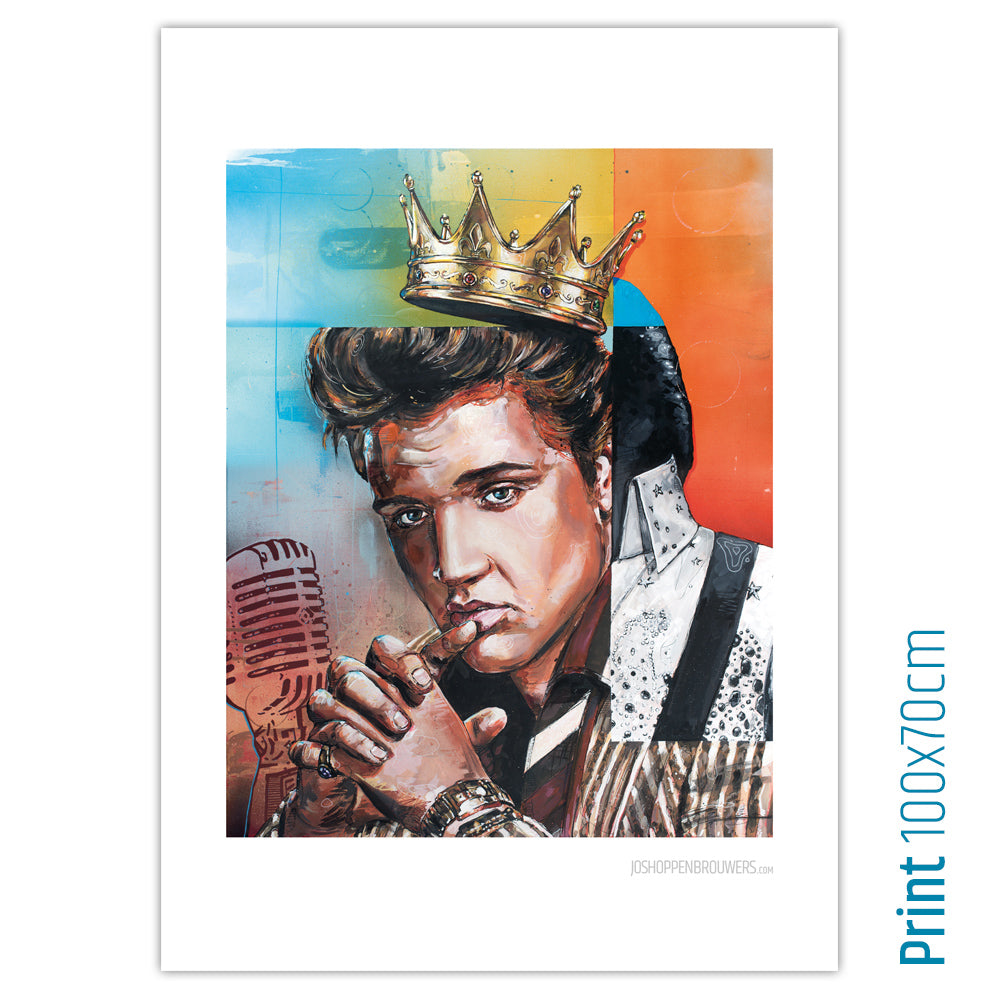 Elvis Presley popart print 70x100 cm