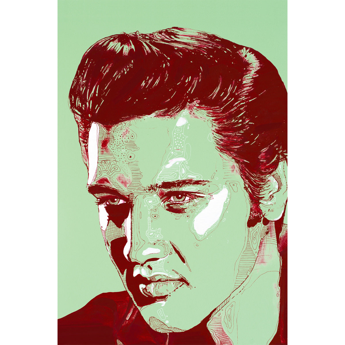 Elvis Presley 01 toile 40x60 cm