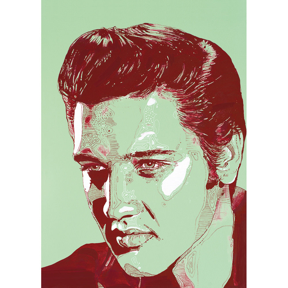 Elvis Presley Malerei 60x80 cm